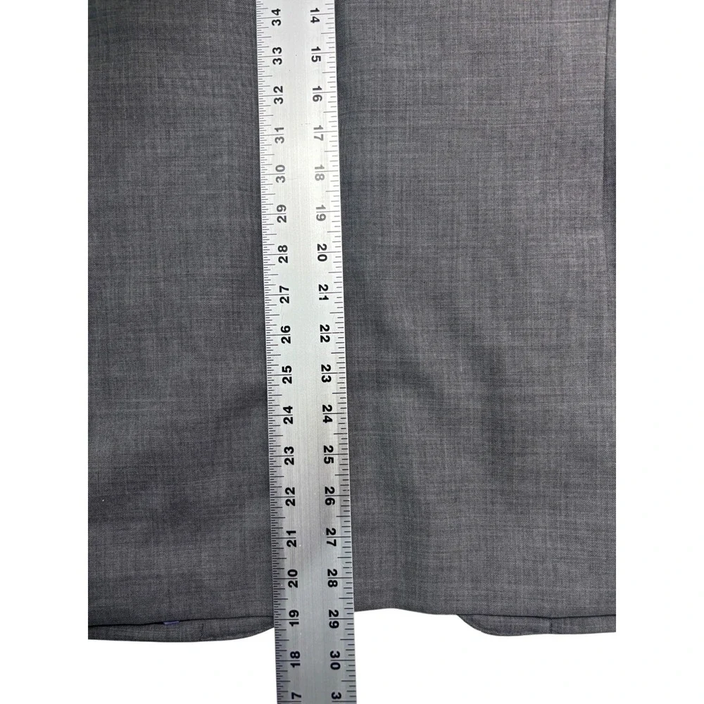 Trunk Club Custom 38R 34x32 Gray Sharkskin Bespoke 2pc Pant Suit Wool Slim